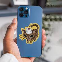 Cream Cherry Tabby Cat Cute Stickers, Dessert-Style Adorable Pet Decorative Stickers, Waterproof Vinyl Stickers - Durable Matte Surface, Self-Adhesive Bumper Stickers, Suitable For Cars, Windows, Laptops, Trucks, Water Bottles - Multi-Purpose Durable Design, Car Stickers - one-size - View 6