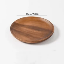 1 chiếc khay phục vụ hình chữ nhật bằng gỗ óc chó, kích thước nhỏ, dùng làm khay trà, đĩa cà phê, đĩa ăn nhẹ và trái cây. - màu nâu - Xem 9