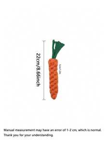 1pc/3pcs Carrot Shaped Pet Chew Rope Toy, Interactive Teeth Grinding Toy Suitable For Puppies And Chewing Pets, Dog & Cat Gift - Multicolor - View 11