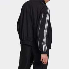 Áo khoác thể thao cổ đứng phong cách retro adidas Originals Adicolor Classics Trefoil phối màu sọc, khóa kéo, logo, kiểu Nhật Bản, mùa thu, dành cho nữ, màu đen. - màu đen - Xem 3