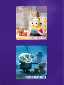 Minion Bedtime Story Series Blind Box, Home Office Car Decoration, Minion Cute Q-Version Cartoon Figure Toy Blind Box Collection, Fun Minion Small Statue Model Toy, Theme Party Decoration Ornament, Birthday, Christmas Surprise Unboxing Gift - Multicolor - View 7
