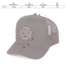 Texas Wind Country Trucker Cap With Curved Brim And Mesh Detail - 紅色 - 查看 7