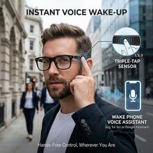 SENBONO 2026 New Smart Glasses With Wireless Call, Answer/Reject Call, Music Control, Volume Control, Wake-Up Voice, Remote Control Photography, AI Translation, Built-In Microphone, Smart Audio Glasses For Men Women, Suitable Birthday Gifts - View 4