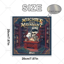 午夜恶作剧：可爱又惊悚的涂色书，大胆简约，极简主义大尺寸设计，助您放松身心，成人放松涂色书，24页单面手绘，极简图案设计，易于涂色，享受涂色的乐趣和成就感，送给朋友、家人或爱人的贴心礼物，适合节日、生日或任何特殊场合，也是返校文具用品。 - 午夜惡作劇 - 查看 5