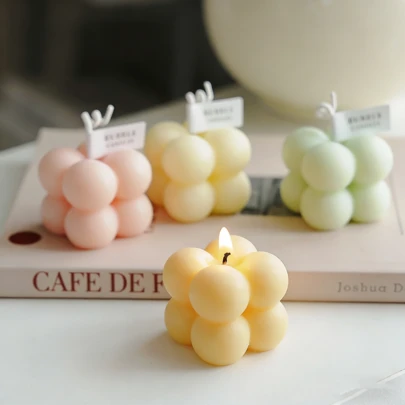 魔方香氛蜡烛，生日礼物及家居装饰