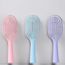Portable Hollow Comb, Macaron Fluffy High Crown Curling Styling Comb, Massage Rib Comb, Vertical Hollow Comb - Standard - View 11