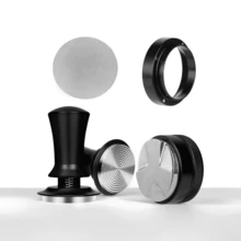 Dụng cụ nén cà phê kèm phễu định lượng, bộ dụng cụ nén cà phê bằng thép không gỉ và hợp kim nhôm có thể điều chỉnh, kèm vạch chia độ. - màu đen - Xem 9