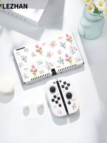 适用于 2 (2025) 的花卉图案保护套（1 件），兼容 Switch 2/Switch OLED/Switch NS/Lite，新一代 Switch 第二代游戏配件，送给 Switch 玩家的最佳礼物 - 查看 1
