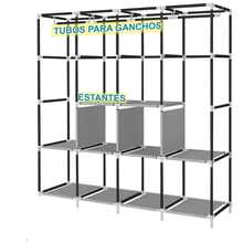Folding Wardrobe Closet For Organizing Clothes With Zipper - 170X45X170 RANDOM - View 7