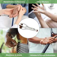 1pc Natural Wooden Finger Pressure Massage Roller - Portable Soothing Hand And Knuckle Massager - Multicolor - View 6