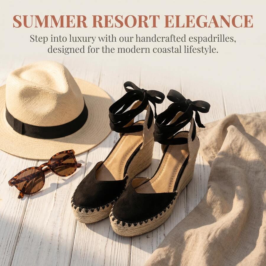 Versatile Summer Sandals Featured In A Stylish Lace-Up Design. Wear Them With Minimalist Bohemian Style, Beach Holiday Style, Or Workplace Casual Style. - màu đen - Xem 1