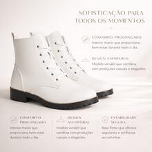 Women's Casual Ankle Boot With Non-Slip Sole - 白色 - 查看 7