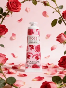 L'Occitane 欧舒丹玫瑰护手霜 30ml，蕴含乳木果油，滋润保湿，清爽不油腻，散发优雅玫瑰香气 - 玫瑰 - 查看 1