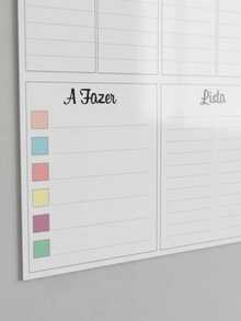 Monthly Planner Magnetic Whiteboard Reusable Monthly Planning Board For Organizing Tasks, Appointments, And Routines At Home, Office, And School - 月度 50x40公尺 彩色 - 查看 7