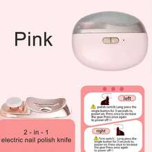 Máy cắt và đánh bóng móng tay điện 2 trong 1 với đèn LED, chức năng chống kẹp, đánh bóng và làm mịn móng, sạc USB, dụng cụ chăm sóc móng đa năng dùng tại nhà và salon, phù hợp cho mọi lứa tuổi, món quà lý tưởng. - nhiều màu - Xem 16
