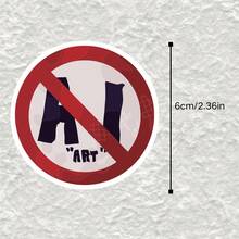 Anti-AI ART Anti-AI Art Stickers, Creator Attitude Decorative Stickers, Waterproof Vinyl Stickers - Durable Matte Surface, Self-Adhesive Bumper Stickers, Suitable For Cars, Windows, Laptops, Trucks, Water Bottles - Versatile Durable Design, Car Stickers - Vinyl - View 3