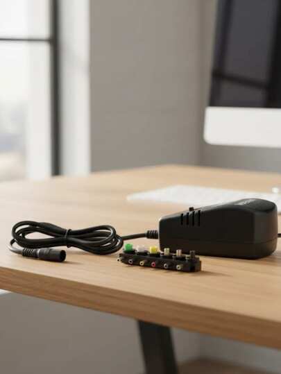 Fuente Universal Regulable 3V-12V 30W Adaptador Bivolt Con 7 Conectores