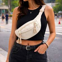 Crossbody Bag Shoulder Bag Waterproof Unisex Anti-Theft Women Men Multipurpose Carnival Notepad - Beige - View 4
