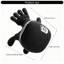 Máy mát xa cổ và vai sạc USB, máy mát xa điện, máy mát xa vai, cổ và lưng mô phỏng bàn tay 6D, máy mát xa cơ thang cổ, xoa bóp sâu và mát xa cổ, vai, lưng và cánh tay. Món quà hoàn hảo cho người lớn tuổi (nam và nữ). - màu đen - Xem 15