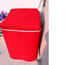 Washing Machine Cover With Silver Zipper Panel, Waterproof And Plush, For Indoor And Outdoor Use, Premium Quality, Durable Up To 6 Years, Compatible With All Brands. - 紅色 - 查看 3