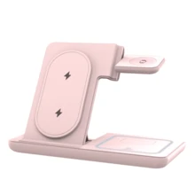 Đế sạc không dây 3 trong 1, Đế sạc nhanh tương thích với Apple Watch và điện thoại thông minh, tương thích với iPhone 12/13/14/15/16, dùng cho văn phòng, ký túc xá, nhà riêng - Nhiều màu - Xem 8