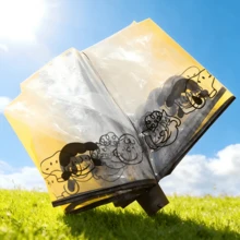 SNOOPY 1PC Transparent Folding Umbrella, Perfect For Commuting, School, Travel & Gift Giving - Multicolor - View 7