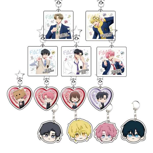 亚克力钥匙扣，印有《田所君》角色——动漫人物展示吊坠，收藏礼品，包含田所君和日和。