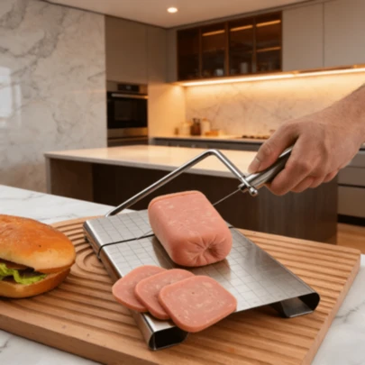 Household Cheese Slicer, Ham And Cheese Slicer, Cheese Cutter, Kitchen Tool With Graduated Cutting Mechanism