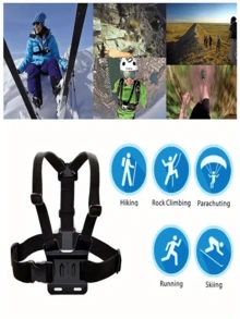 Adjustable Smartphone Chest Mount Phone Holder Adjustable Portable Chest/Head Strap Kit (Multiple Styles Available), Suitable For Smartphone And Camera Shooting And Recording, Includes Smartphone Holder, Multifunctional Chest/Head Strap Mount Kit For Outdoor Cycling, Sports, Running, Fishing And First-Person Shooting, Camera Accessory Set Spring Gift - Multicolor - View 9