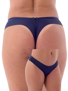 Set Of 4 Comfortable Double-String Microfiber Panties For Everyday Wear. - 棕色 - 查看 3