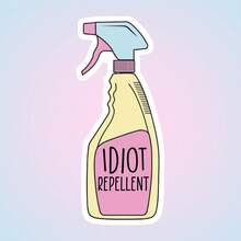 REPELLENT Repellent Spray Sticker, Funny Personalized Decorative Sticker, Waterproof Vinyl Sticker - Durable Matte Surface, Self-Adhesive Bumper Sticker, Suitable For Cars, Windows, Laptops, Trucks, Water Bottles - Multi-Purpose Durable Design, Car Sticker - Vinyl - View 2