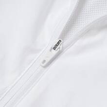 Adidas Hyperglam WINDBREAKER Clima365 Sport Zipper Loose Fit Hooded Long Sleeve Jacket For Women - White - View 5