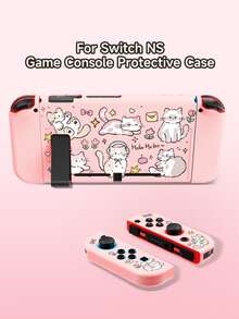 Bộ 1 ốp lưng hình mèo dễ thương đang chơi, tương thích với máy chơi game Switch2 (2025)/Switch NS/Switch OLED, bao gồm ốp bảo vệ/vỏ bọc tay cầm/túi đựng, chất liệu TPU mềm, kiểu dáng thời trang và tiện dụng, có chân đế di động, chống sốc, chống trầy xước, chống bám bẩn, là món quà lãng mạn thời trang. - Xem 17