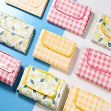 1件经典格子牛津布野餐垫，防水防潮耐磨可折叠便携，户外露营、海滩春季野餐聚会必备，超大加厚便携式野餐毯，3种颜色可选 - 野餐墊 - 查看 2