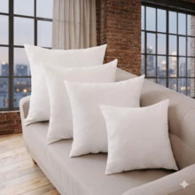 Fluffy Square Cushion Filling For Sofa Or Bed, Soft Hollow Fiber Pillow Filling, Assorted Sizes (30x50, 40x40, 45x45, 40x60, 50x50, 50x70 And 60x60), Premium Cushion Filling MERCA9 HOME - 白色 - 查看 6