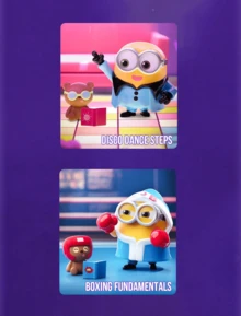 Minion Bedtime Story Series Blind Box, Home Office Car Decoration, Minion Cute Q-Version Cartoon Figure Toy Blind Box Collection, Fun Minion Small Statue Model Toy, Theme Party Decoration Ornament, Birthday, Christmas Surprise Unboxing Gift - Multicolor - View 11