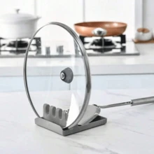 1 cái Giá đỡ thìa/muỗng đa năng bằng silicon, giá đựng dụng cụ nhà bếp, hộp đựng đồ dùng nhà bếp đa dụng (14.5*13cm) - Xem 6