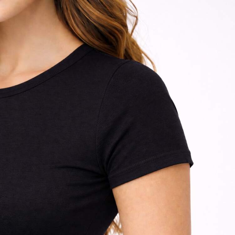Kit Of 4 Baby Tees - New Release - Women's Quality, Comfort, Gym, Sports, Everyday Wear, Casual, Beach, Summer - IMMEDIATE SHIPPING - 灰色 + 藏青色 + 棕色 + 黑色 - 查看 5