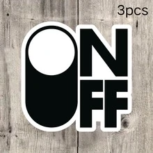 ON OFF Switch Design Stickers Minimalist Fun Decorative Decals Waterproof Vinyl Stickers - Durable Matte Surface, Self-Adhesive Bumper Stickers, Suitable For Cars, Windows, Laptops, Trucks, Water Bottles - Versatile Durable Design, Car Stickers - Vinyl - View 10