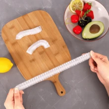 500pcs Food Preservation Lids, Suitable For Any Plate With A Diameter Of 40 Centimeters, Can Be Used For Fruits And Other Items. They Have Waterproof And Sealing Functions, Are Not Prone To Dripping Or Leaking, Are Sturdy And Durable, And Have High Visibility. - Transparent - View 6