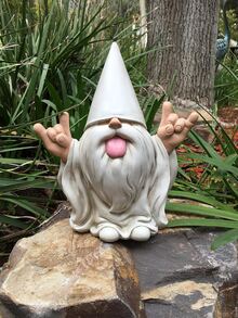Shiny Rock 'n' Roll George And The Zen Frog – This Garden Gnome Perfectly Blends Peace, Tranquility, And Rock 'n' Roll To Add A Touch Of Magic To Your Wonderland Garden. - Multicolor - View 5