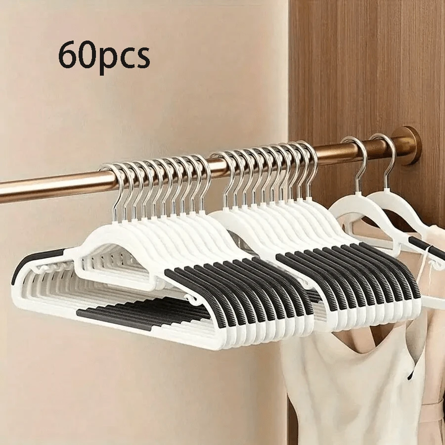 10pcs Non-Slip Clothes Hangers, Heavy Duty Durable Hangers For Home Clothing Drying And Storage Organization, Suitable For Bedroom, Bathroom, Household - Multicolor - View 25