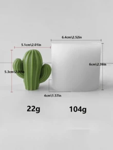 Khuôn nến sáp hình cây mọng nước 3D, khuôn xương rồng bằng silicon, dùng để làm nến hoa, nhựa, đá thơm, xà phòng đúc, trang trí nhà cửa nghệ thuật. - Bộ sưu tập cây mọng nước - Khuôn - Xem 22