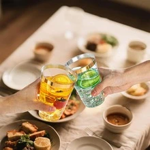 20 chiếc ly vàng sang trọng - Ly rượu vang 6.76oz, thích hợp cho đám cưới, tiệc tùng và cocktail - Rửa tay, có thể tái sử dụng. - Vàng - Xem 2