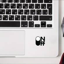 ON OFF Switch Design Stickers Minimalist Fun Decorative Decals Waterproof Vinyl Stickers - Durable Matte Surface, Self-Adhesive Bumper Stickers, Suitable For Cars, Windows, Laptops, Trucks, Water Bottles - Versatile Durable Design, Car Stickers - Vinyl - View 4