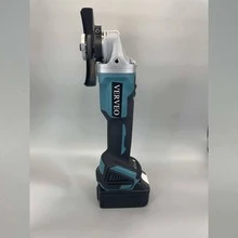 VERVEO 電動工具 125mm 角磨機 無刷全銅馬達 Type-C 充電式電池 研磨機 適用於拋光、除鏽、研磨、切割 配件包含百頁輪與研磨輪 - 藍色 - 查看 8