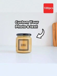 1-100张可定制透明PVC防水贴纸 - 可定制任何设计、图像、标志、文字，适用于礼品包装、节日装饰、信封、送给她的礼物、朋友、儿子、女儿、员工、毕业典礼、家居、办公室等场合，用途广泛且时尚，可用作墙纸贴纸。 - 彩色 - 查看 21