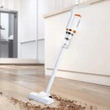 USB Rechargeable Cordless Handheld Vacuum Cleaner, Strong Suction Handheld Water Sweeper, 2000mAh, 2 In 1 For Home And Car Cleaning - E-White - View 4