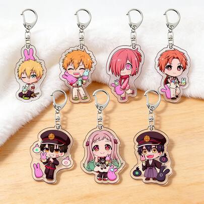 New 2026 Cute Anime Acrylic Keychain Toilet-Bound Hanako-Kun Character Pendant, Suitable For Bags And Keys,Cosplay Gifts Perfect Gift For Fans