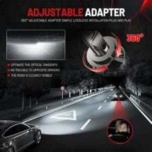 HYNBYZJ 2pcs H7 LED Headlight Bulbs H4 H9 H11 H1 H3 9005 HB3 9006 HB4 9012 H13 9008 9007 HB5 CANBUS 6000K Turbo Auto Headlamp Car Lights 12V - A - View 3